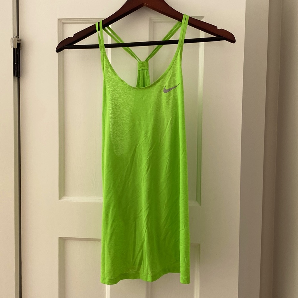 Green Lime Green Tank Top